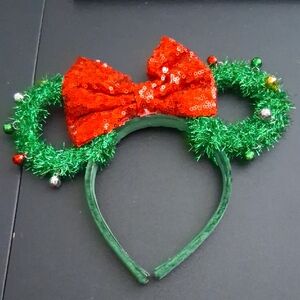 Disney Green and Red Sequin Headband